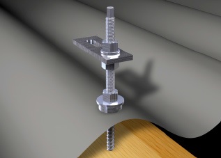 Suport de inox pentru tabla cu placa adaptoare