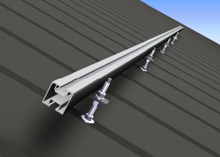 Suport de inox pentru tabla cu placa adaptoare si profil de aluminiu
