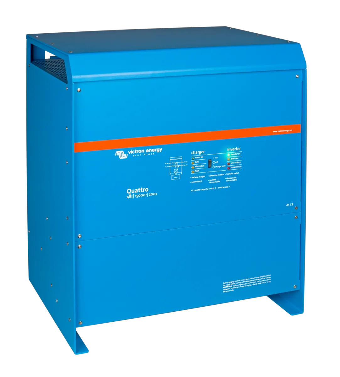 Invertor hibrid monofazat Victron Quattro 48/15000/200-100/100 bidirectional 15 kW