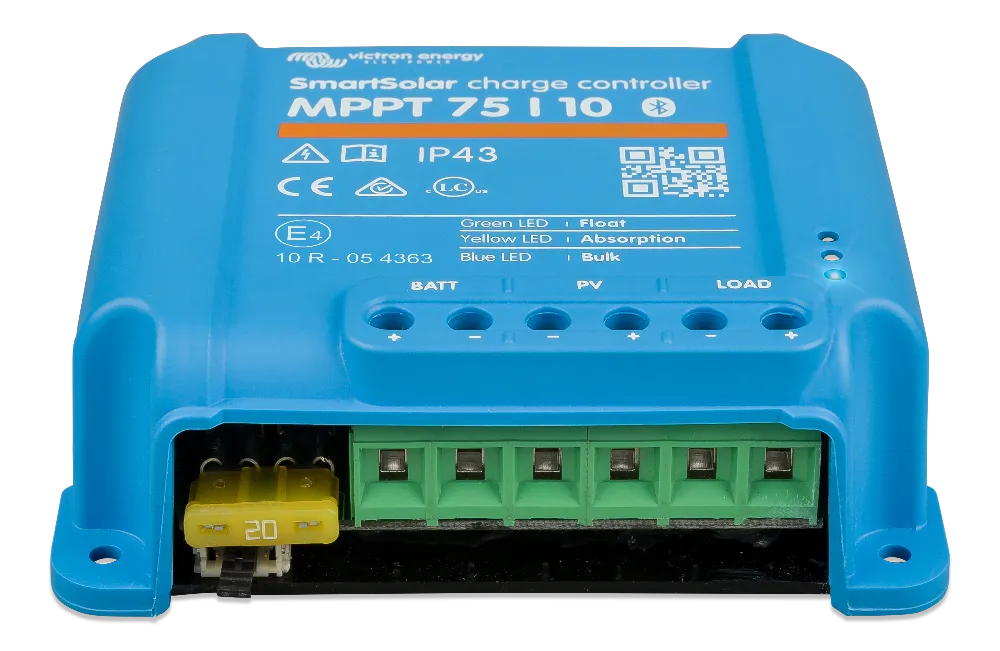 Controler solar Victron SmartSolar MPPT 12/24VDC 75/10 pentru incarcare acumulatori